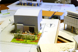 画像：住宅の模型